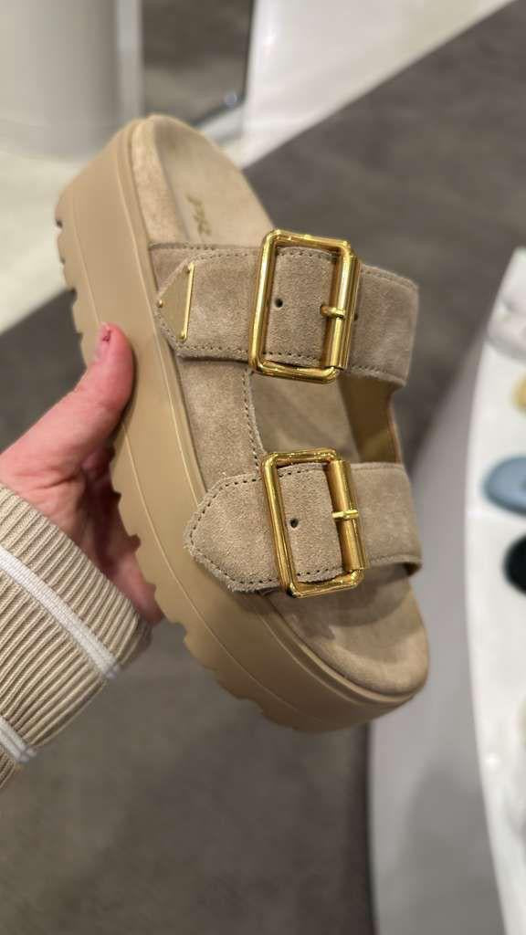 Prada platform suede sandals 40
