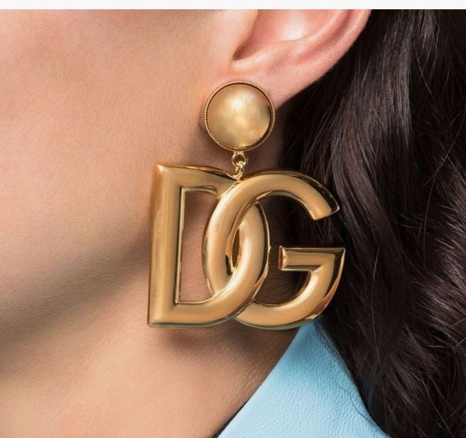 Dg earings gold brass