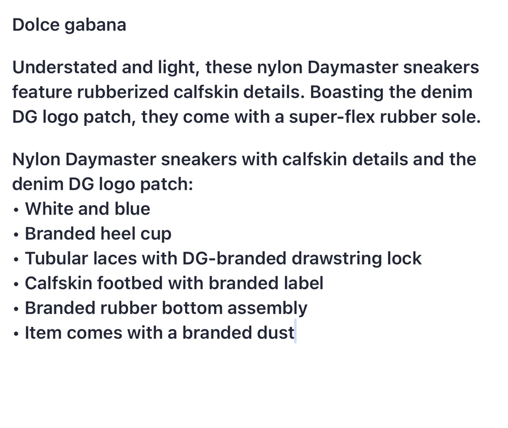 DG daymaster sneakers 37