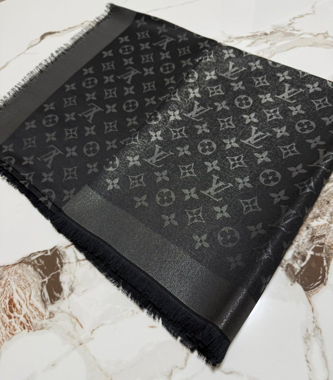 LV black lurex shawl