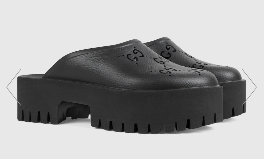 Gucci rubber mules
