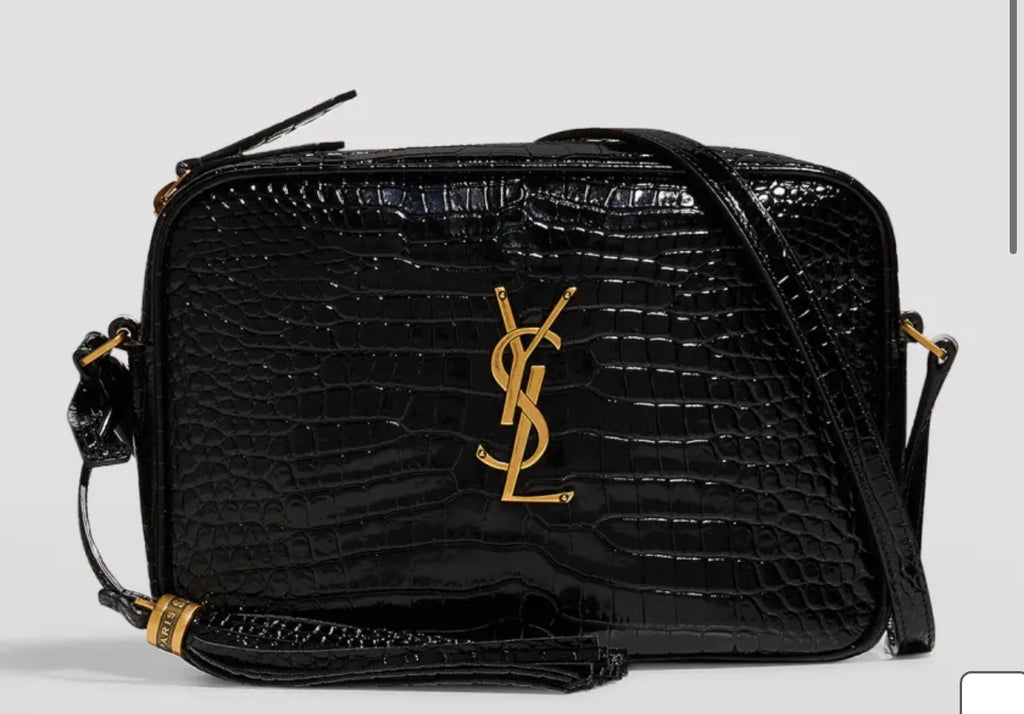 Saint laurent ysl lou camera croco bag