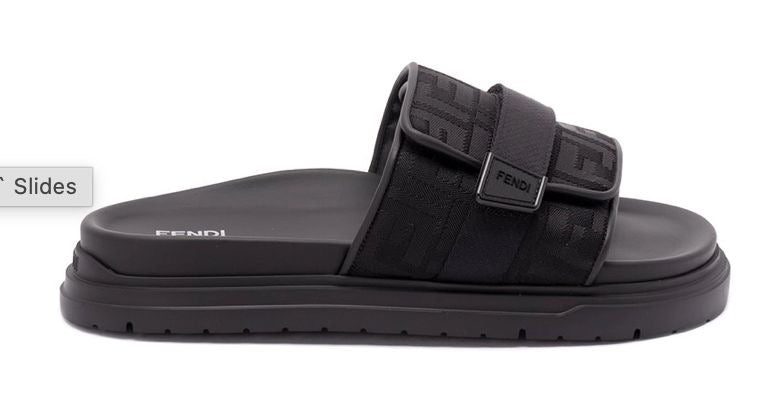 Fendi combo slides + toiletry bag