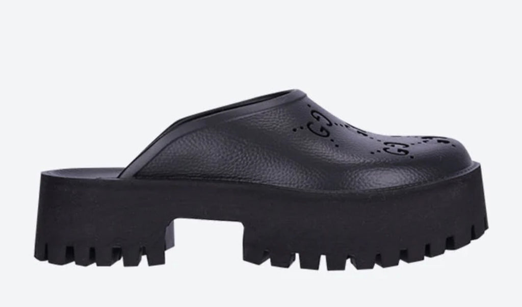Lanvin curb sneakers & Gucci rubber mules