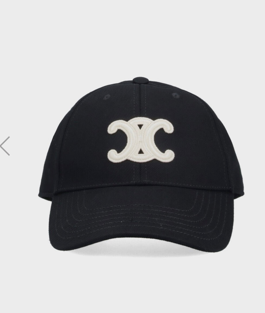 Black triomphe baseball hat nwt size M