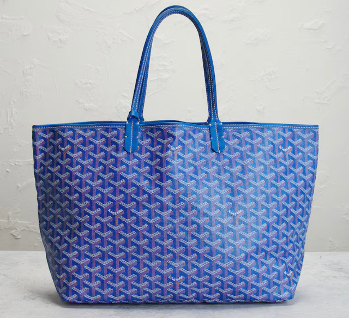 Goyard pm st louis  tote blue