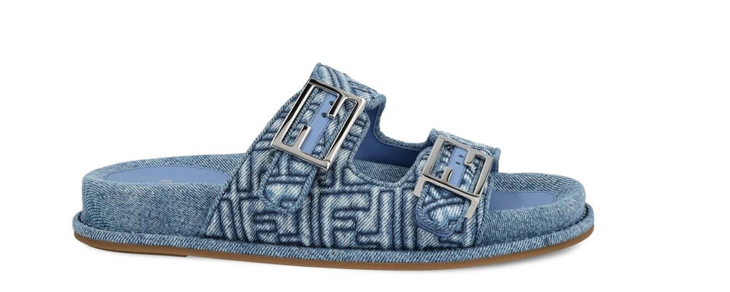 Fendi denim slides