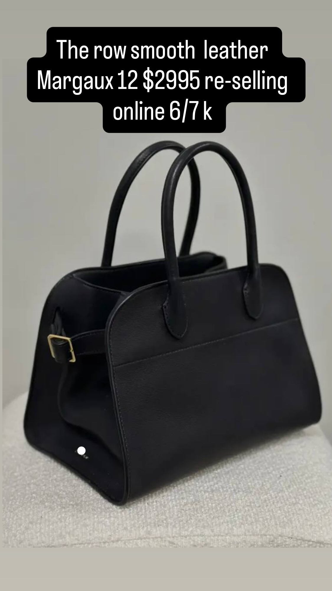 The Row Margaux smooth leather 12 balance