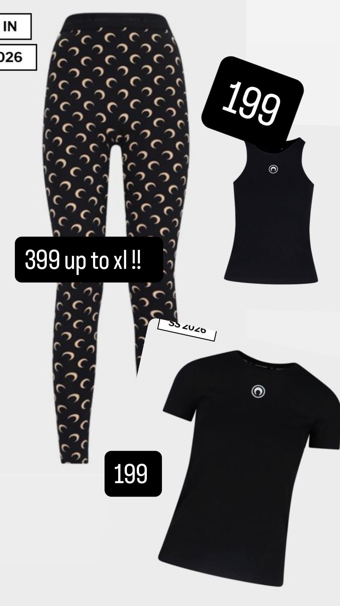 Marine serre set L shirt & M leggings