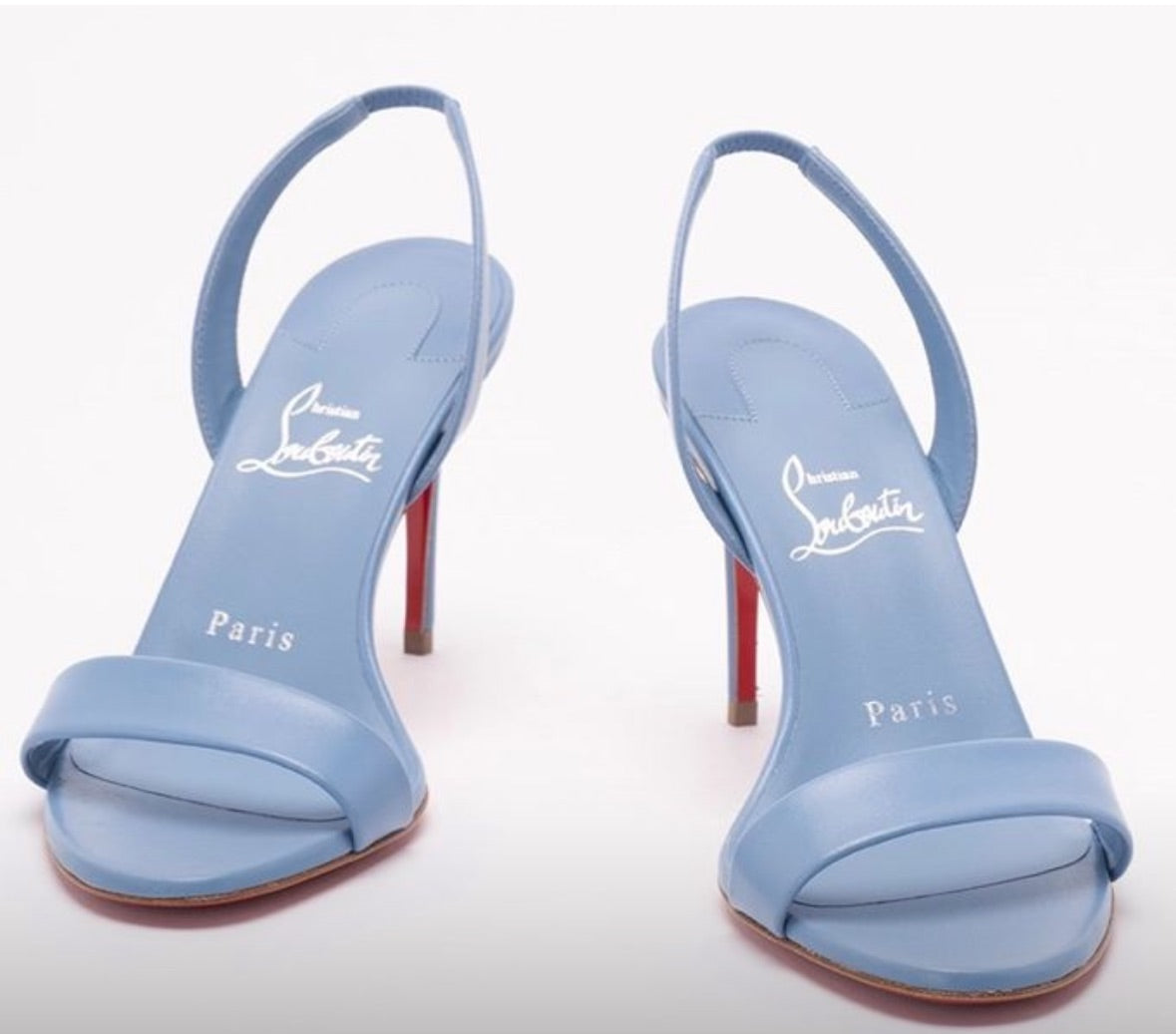 Louboutin “O Marylin 85 “ blue sandals 39