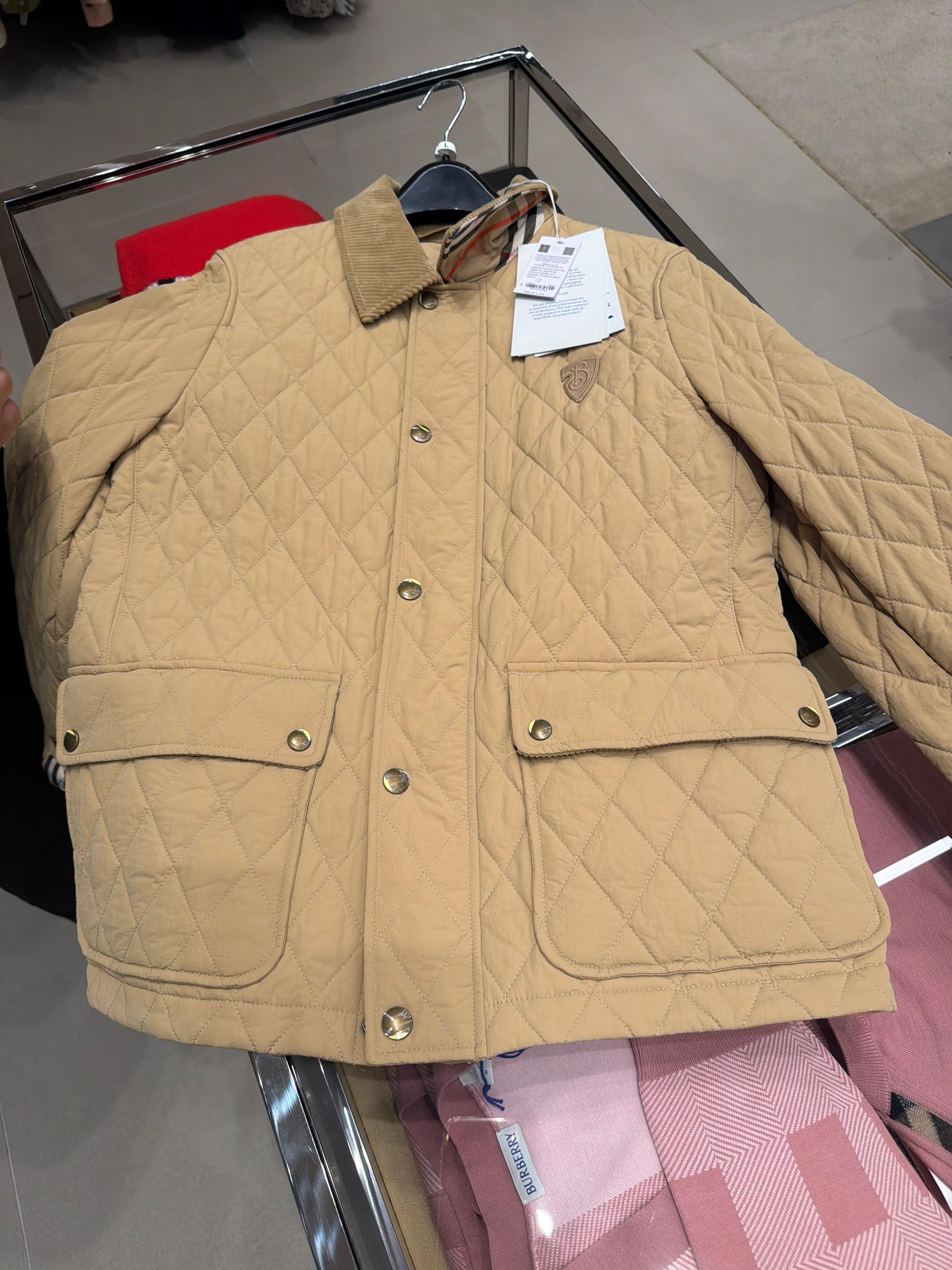 Burberry coat jacket beige