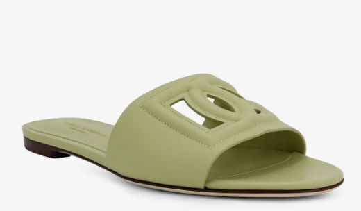 Millennial slides green size 38 1/2