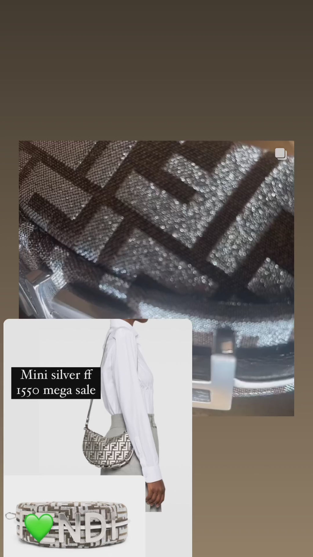 LV pink Shawl & Fendigraphy mini FF bundle
